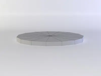 Coin gold Low-poly 3D model