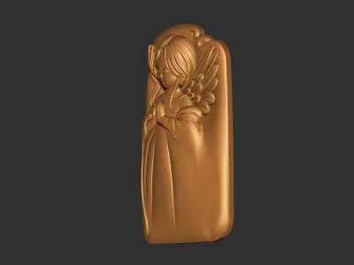 angel praying 3D print model