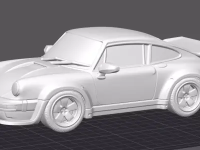 Porsche Carrera 911 930 RWB 3D Car Model 3D print model