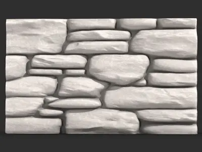 Stone Facade Architectural Detail 3D print model