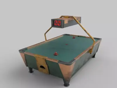hockey table Low-poly 3D model