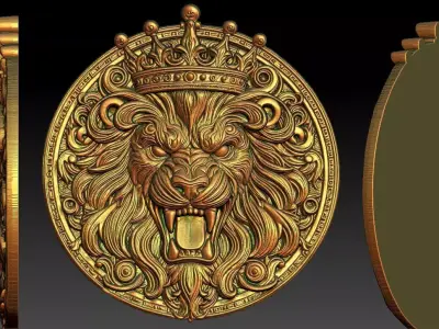 1 The Lion King CNC Relief Model 3D print model
