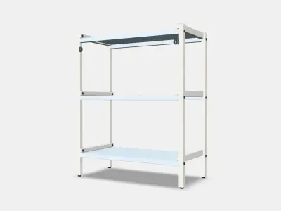 EKENABBEN Open shelving unit Low-poly 3D model