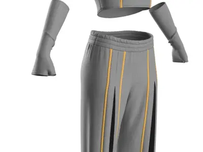 sport swear at marvelous designer  3D model