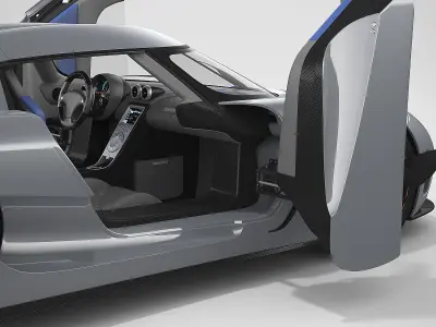 Koenigsegg Agera - HD Interior 3D model