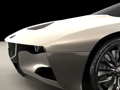 Generic sports car 01 3D model