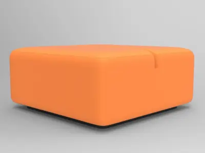 Sedy Pouf Low-poly 3D model