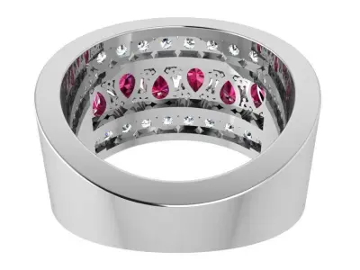 Channel Setting Band Ring 3503 3D print model