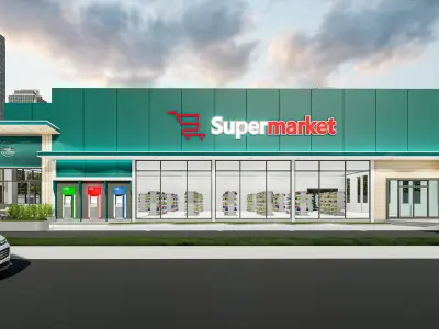 SuperMarket 3D Model SketchUp2021  3D model