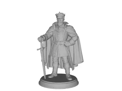 Lord King  Heroic Sculpture for 3D Printing  3D print model