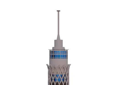 Cairo Tower 3D model