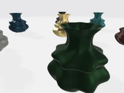 Vase 02 3D model Low-poly 3D model