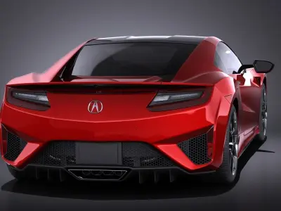 Acura NSX 2016 VRAY 3D model