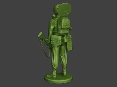 American engineer soldier ww2 Stand2 A9 3D print model
