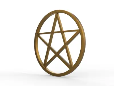 pentagram symbol 3D model