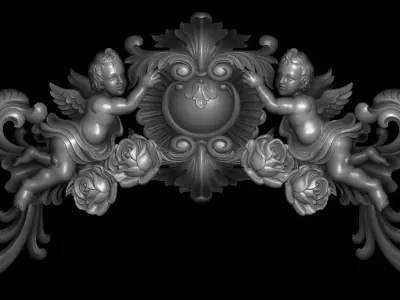 3d model of flowers and leaves 3D print model