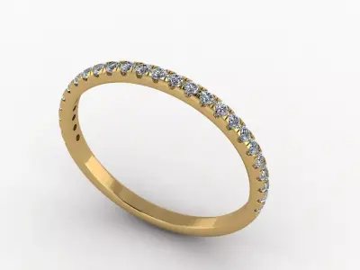 wedding band ring  3D print model