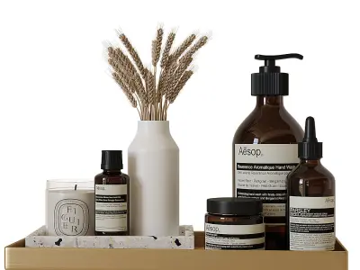 Decorative bathroom set 9 3D model