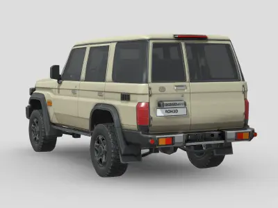 Toyota Land Cruiser 70 GXL 2024 Low-poly 3D model