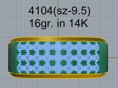 Diamond Band 4104 3D print model