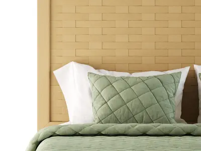 Gardens Bristol Queen Woven Bed 3D model