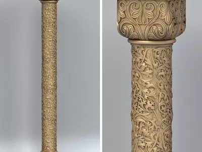 Column 008 Gothic 3D model