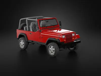 1987 Jeep Wrangler 3D model