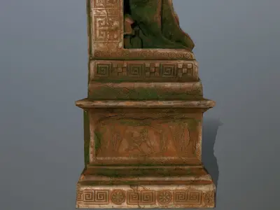 statue Low-poly 3D model get