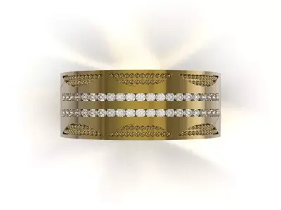 Ready to Make CAD ring File for Formal Design mr0334 3D print model