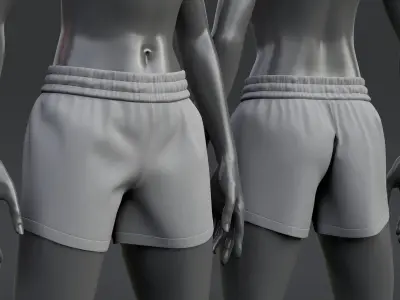 Nike Womens Shorts 3D model