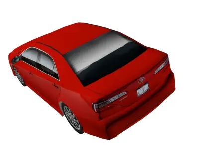 Toyota Camry US edition low poly Low-poly 3D model