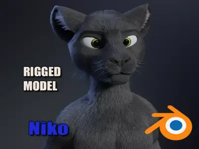 Niko Anthro Panther 3D model