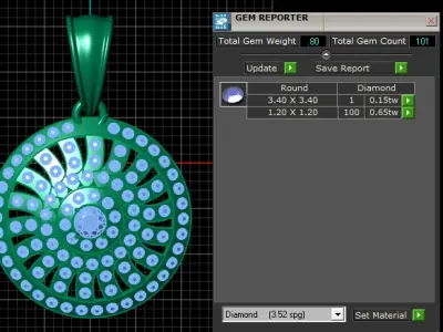 LUXURY WOMEN PENDENT 3D PRINTABLE MODEL 3D print model