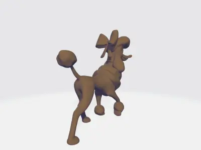 Poodle Georgette - STL 3D model