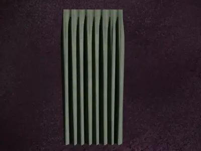 Deco Curtains Long Series C Long Single G3 N2  3D model