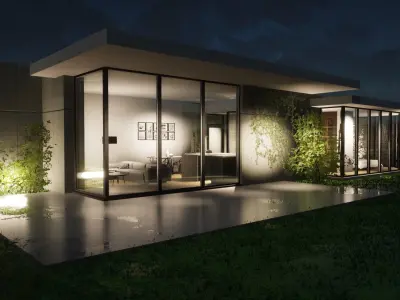 small one bedroom house 3D model