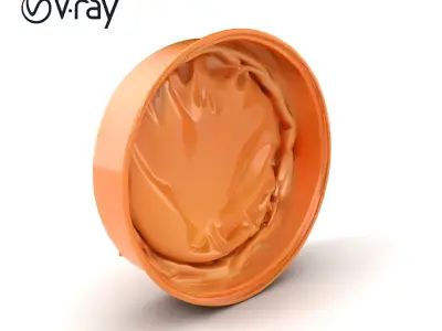 Luxury Hat Box Satin-Lined Elegance Model Pack Low-poly 3D model