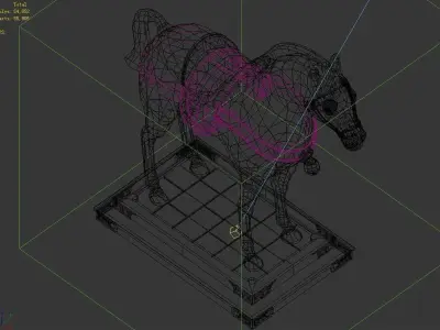Architectural Decoration - Stone Horse 29 3D model