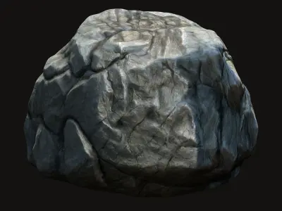 Rock Stone 9 Free low-poly 3D model