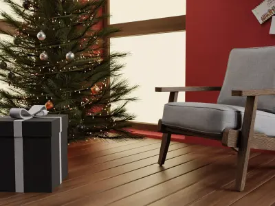 Christmas interior 3D model