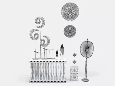 Thai decorate 3D model