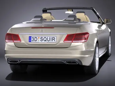 Mercedes-Benz E-class Cabriolet 2015 VRAY 3D model