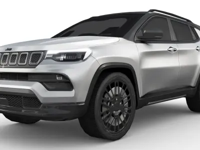 Jeep Compass 2023 Low-poly 3D model