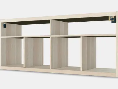 KALLAX TV bench 1 Low-poly 3D model