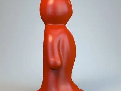 Model of a high detail Figurine Print 3D model