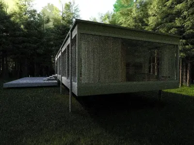 Modular modern 3d house model 3D model