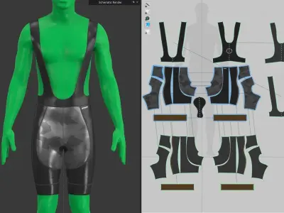 Cycling Bib 3d Model 3D model