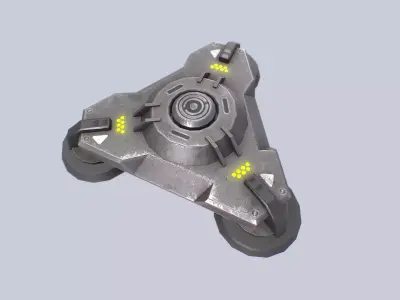 Sci fi trap Low-poly 3D model