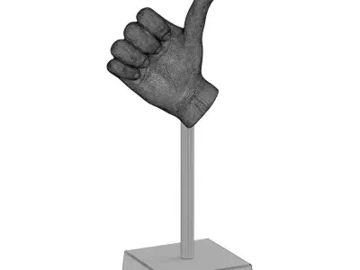 Hand figurine 3D model
