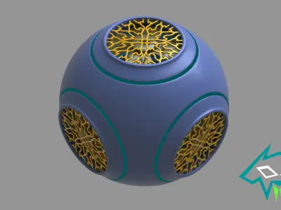 Sci-Fi Powerup Ball Free 3D model
